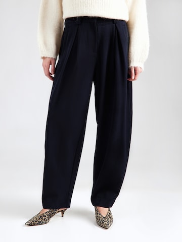Baggy Pantaloni con pieghe di MSCH COPENHAGEN in blu: frontale