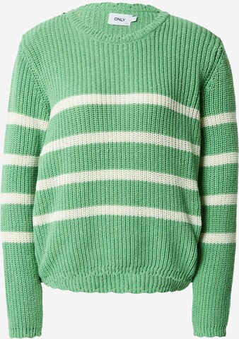 Pull-over 'BELLA' ONLY en vert : devant