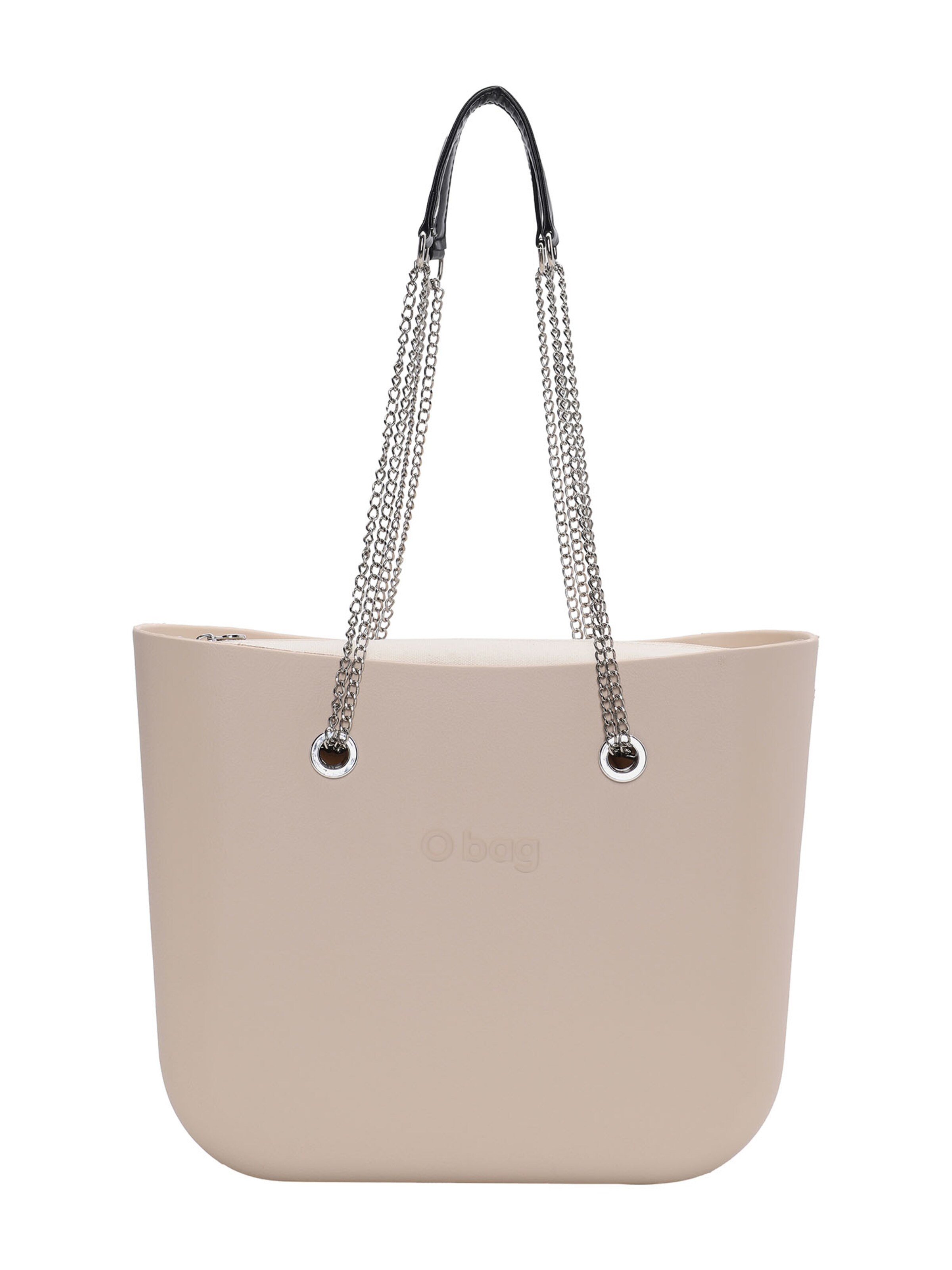 O bag Shopper in Beige: front