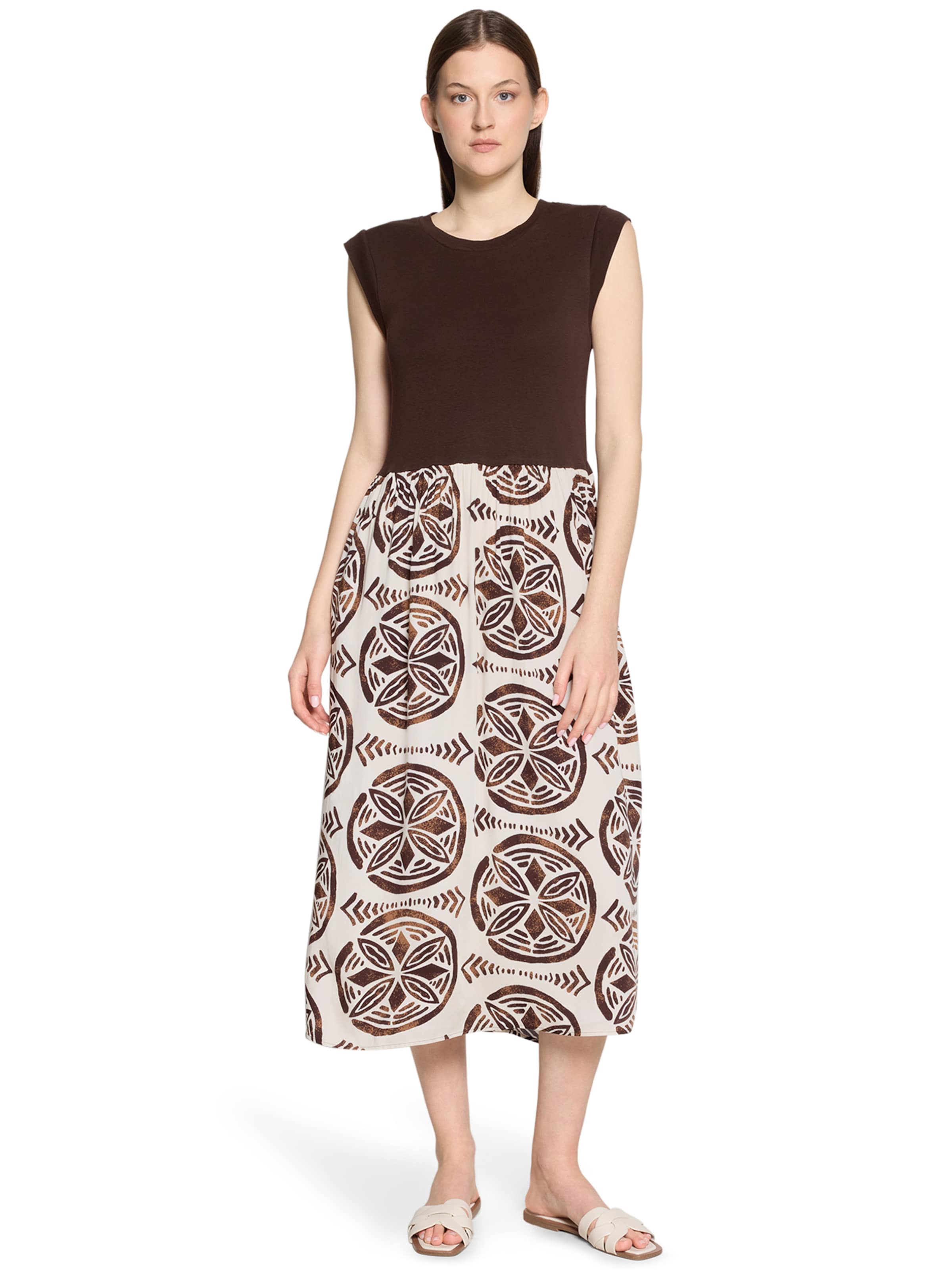 Cartoon Kleid in Braun: Vorderseite