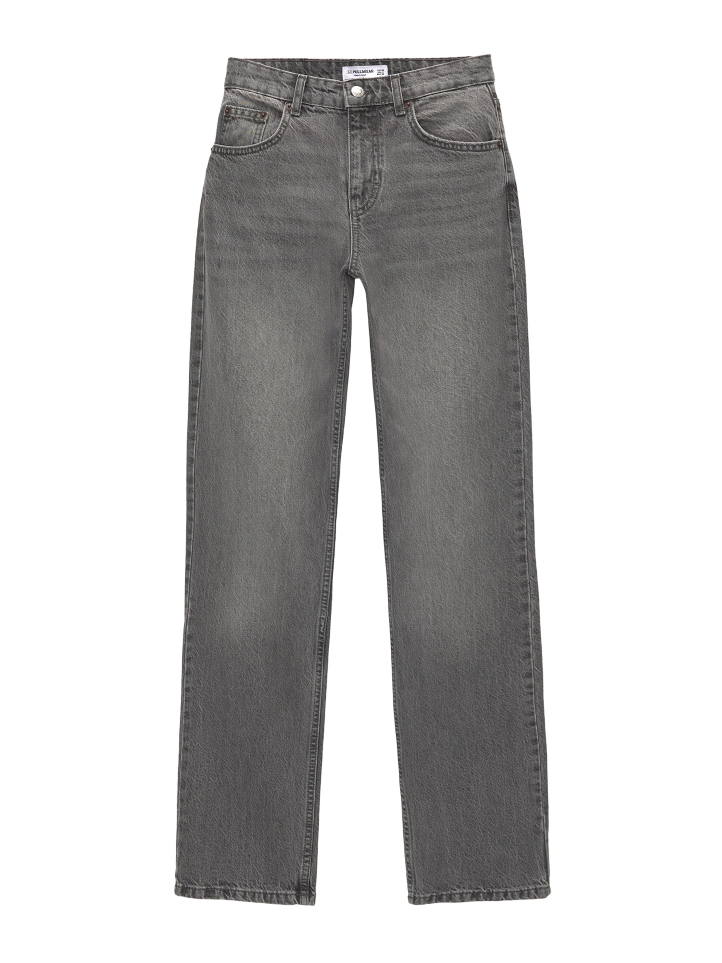 Pull&Bear Regular Jeans in Grau: Vorderseite