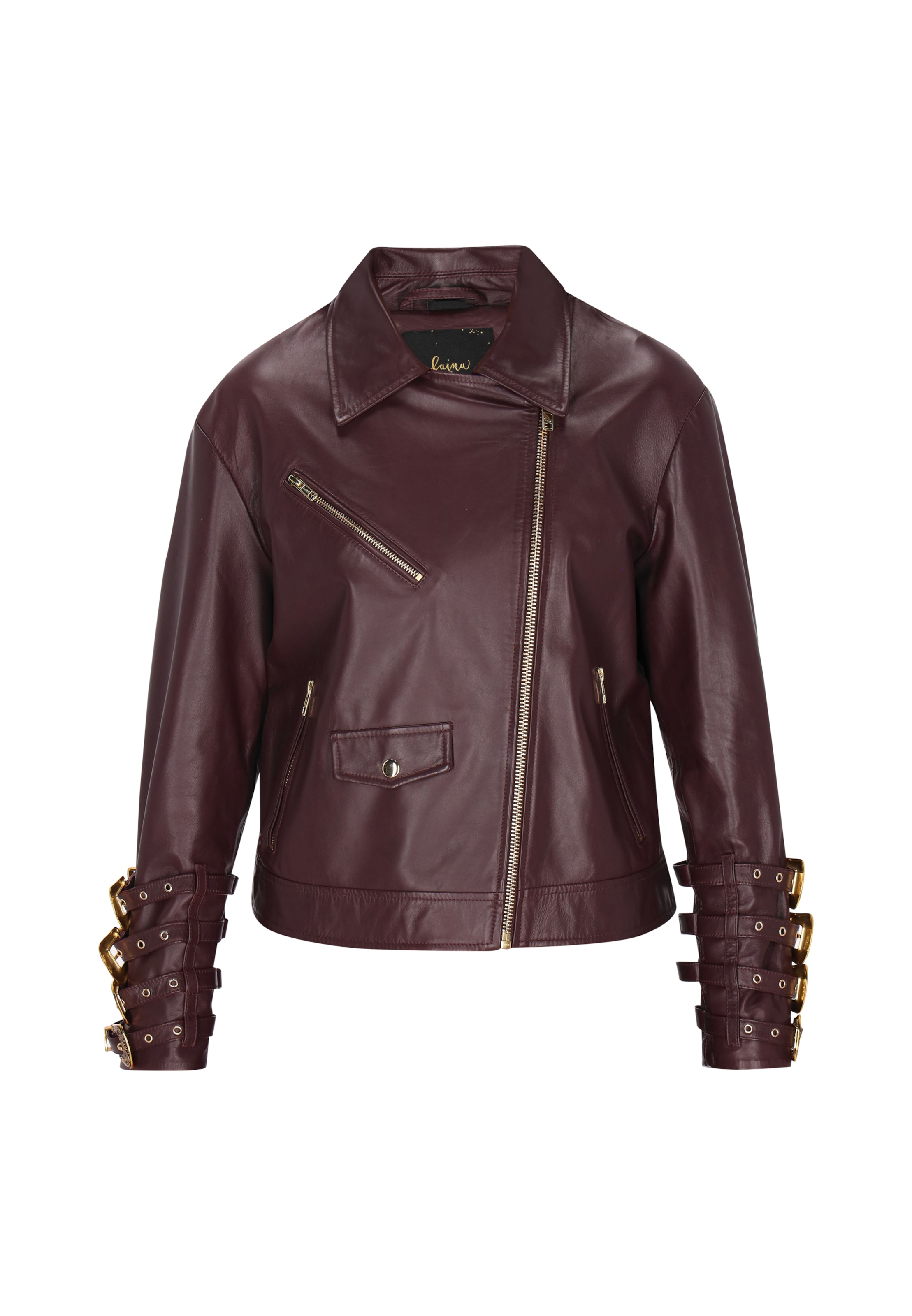 faina Φθινοπωρινό και ανοιξιάτικο μπουφάν σε κόκκινο: μπροστά