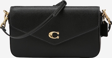 COACH - Mala de ombro em preto: frente