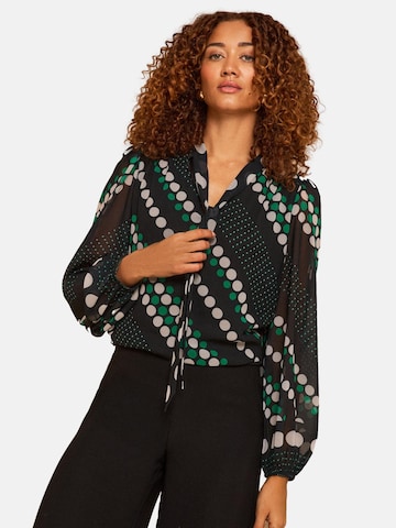 love & roses Bluse in Schwarz: Vorderseite