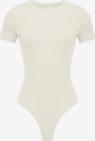 GOD SAVE QUEENS Body 'Second Skin T-Shirt Bodysuit' in Beige: Vorderseite