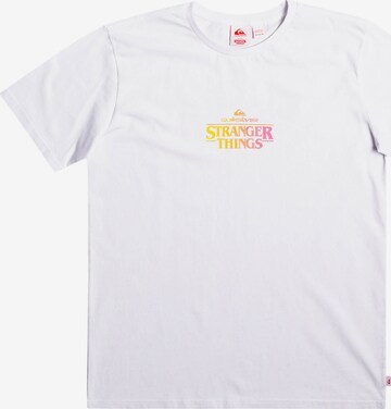 QUIKSILVER Функционална тениска 'STRANGER THINGS' в бяло: отпред