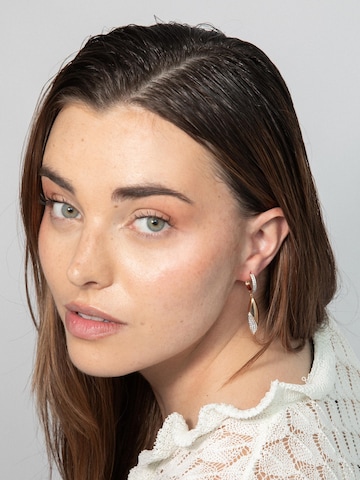 Luxenter Earrings 'Iskio' in Gold: front