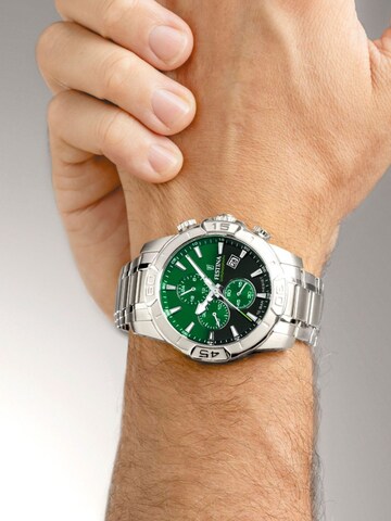 Montre à affichage analogique FESTINA en vert : devant