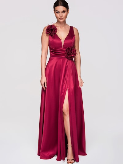 Ombre Abendkleid in 36 in burgunder, Produktansicht