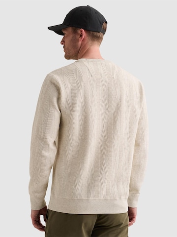 Felpa 'Sweatshirt with allover jacquard pattern and badge' di PME Legend in bianco