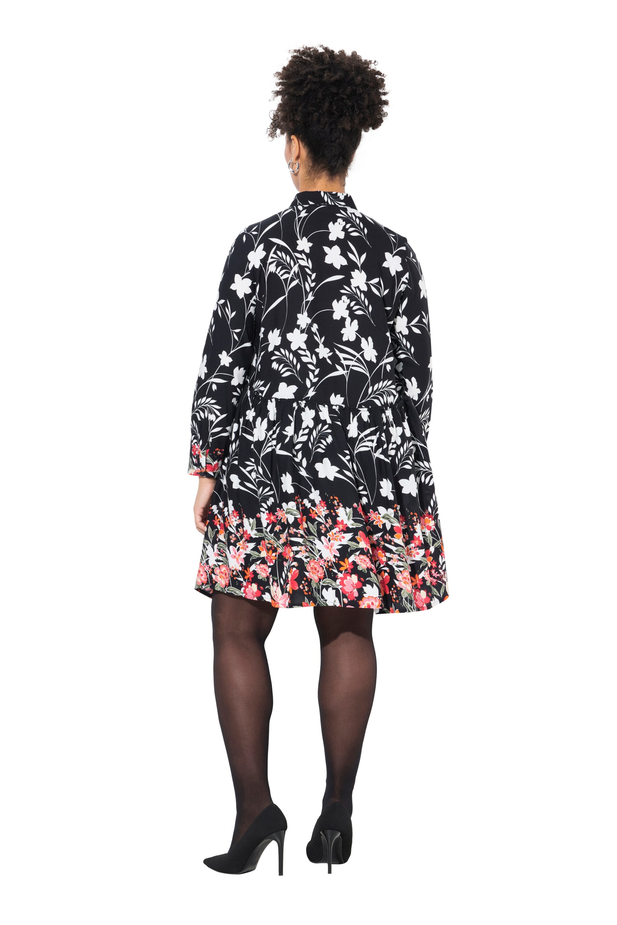 MIAMODA Shirt dress in Black