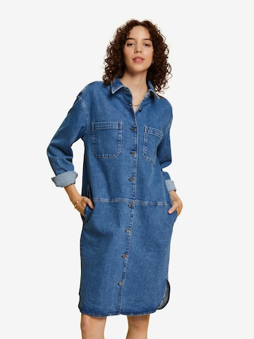 Robe-chemise ESPRIT en bleu : devant