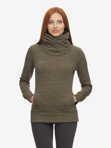 Sweat-shirt 'Anabelka' Ragwear en vert : devant