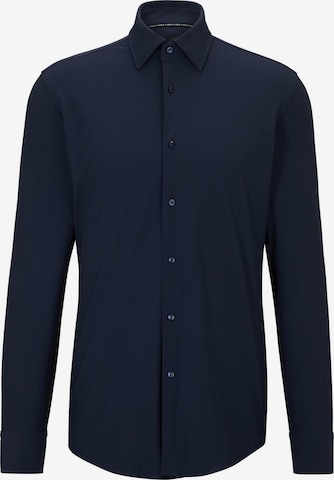 BOSS Black Regular fit Button Up Shirt 'P-Hank' in Blue: front