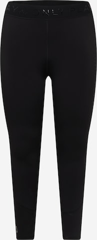 Only Play Curvy Skinny Workout Pants in Black: front