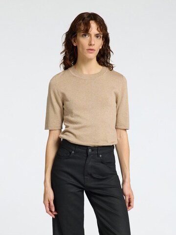 SELECTED Pullover 'SLFLURA' in Beige: Vorderseite