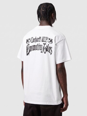 Carhartt WIP Koszulka 'S/S COMMUTING TALES T-SHIRT WHITE' w kolorze biały