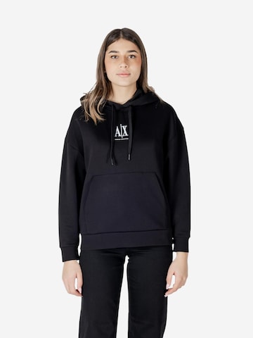ARMANI EXCHANGE Sweatshirt in Zwart: voorkant