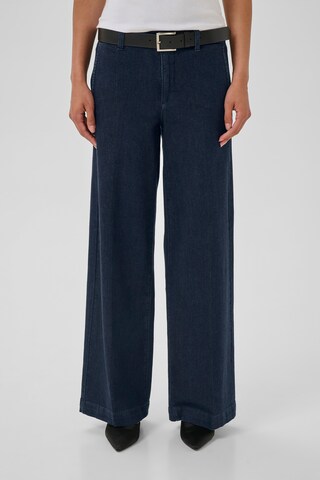 My Essential Wardrobe Wide leg Jeans in Blauw: voorkant