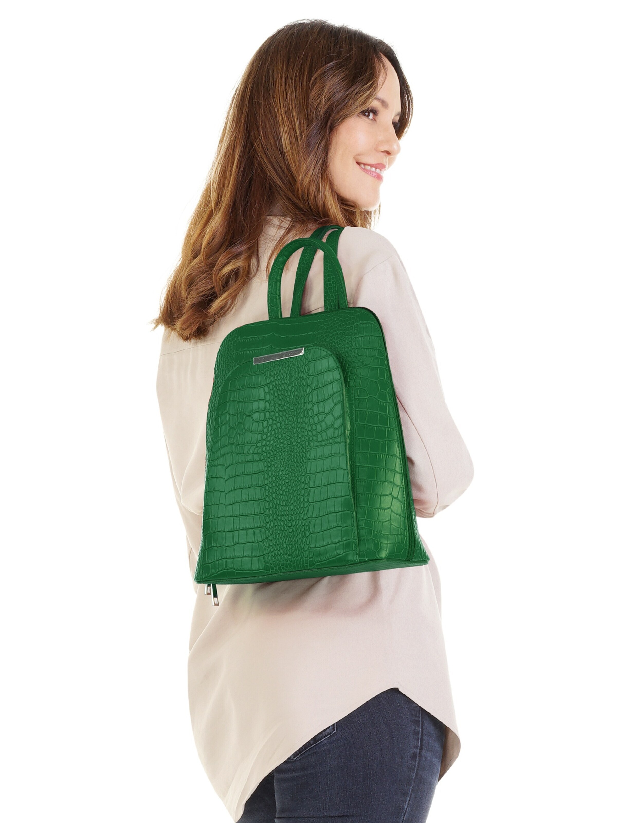 Cluty Rucksack‌‌‌‌‌‌‌‌ in Grün: Vorderseite