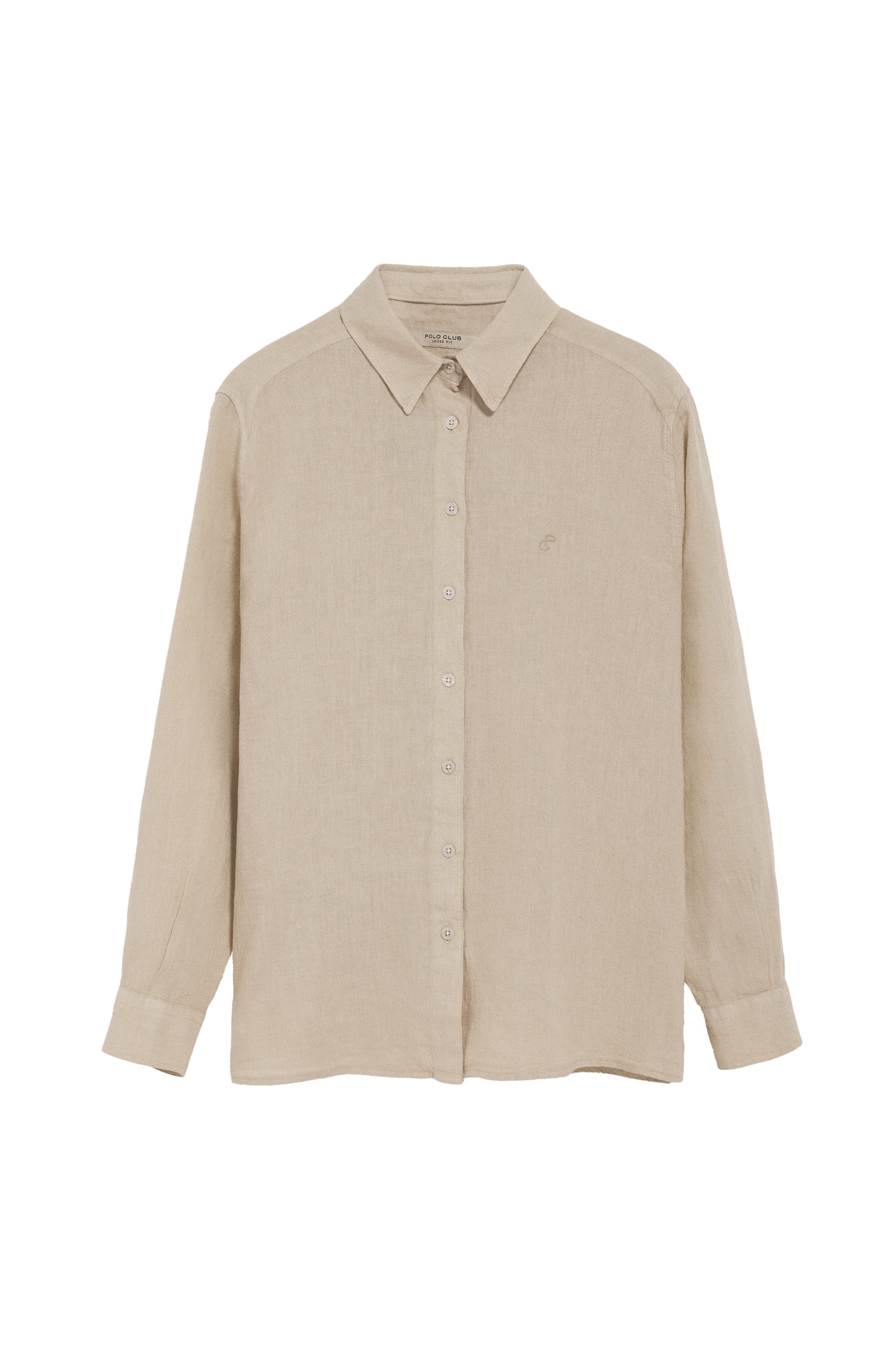 Polo Club Bluse in Beige: Vorderseite