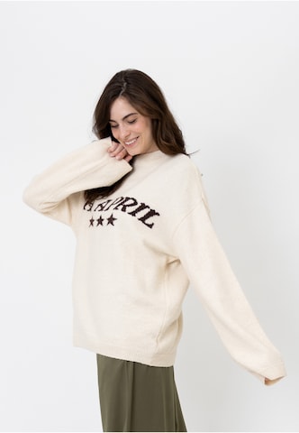 Pullover extra large 'Moani' di OH APRIL in beige
