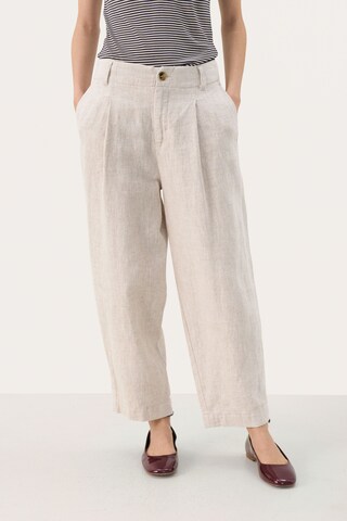 Part Two Regular Trousers in Beige: front