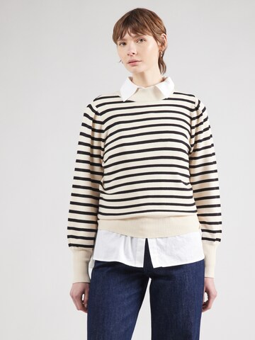 YAS Tröja 'YASFonny' i beige: framsida