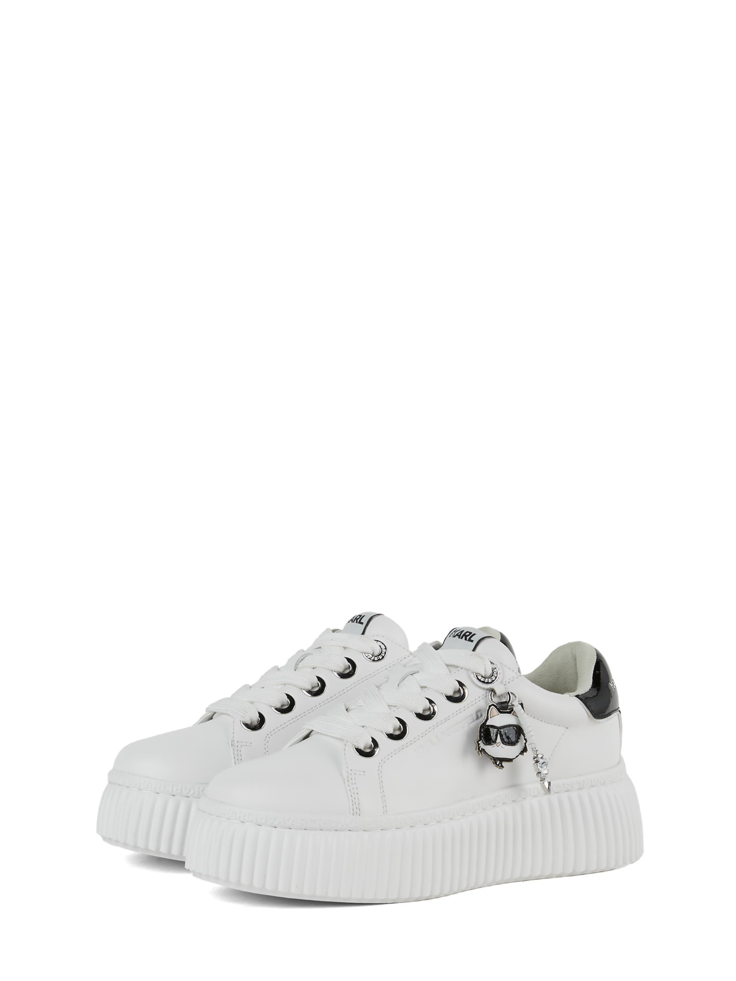balta Karl Lagerfeld Sportbačiai be auliuko 'Ikon': priekis