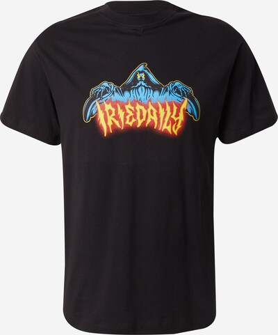 Iriedaily T-Shirt 'Psychic Tour' in hellblau / gelb / rot / schwarz, Produktansicht