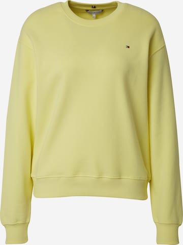 Sweat-shirt TOMMY HILFIGER en jaune : devant