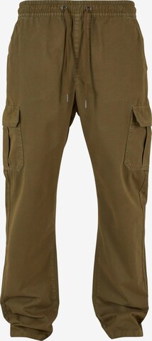 Pantalon cargo Urban Classics en vert : devant