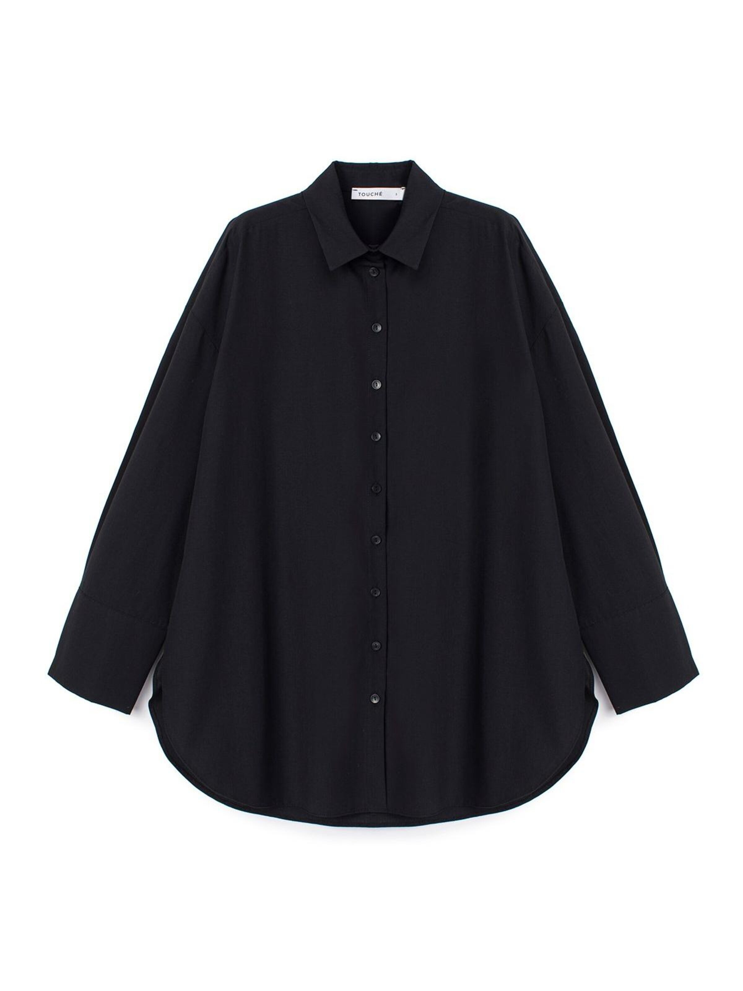 Touché Privé - Camiseta 'Oversized Poplin Shirt' en negro