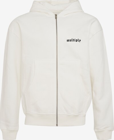 Multiply Apparel Sweat jacket 'OLD LONDON' in Black / White, Item view