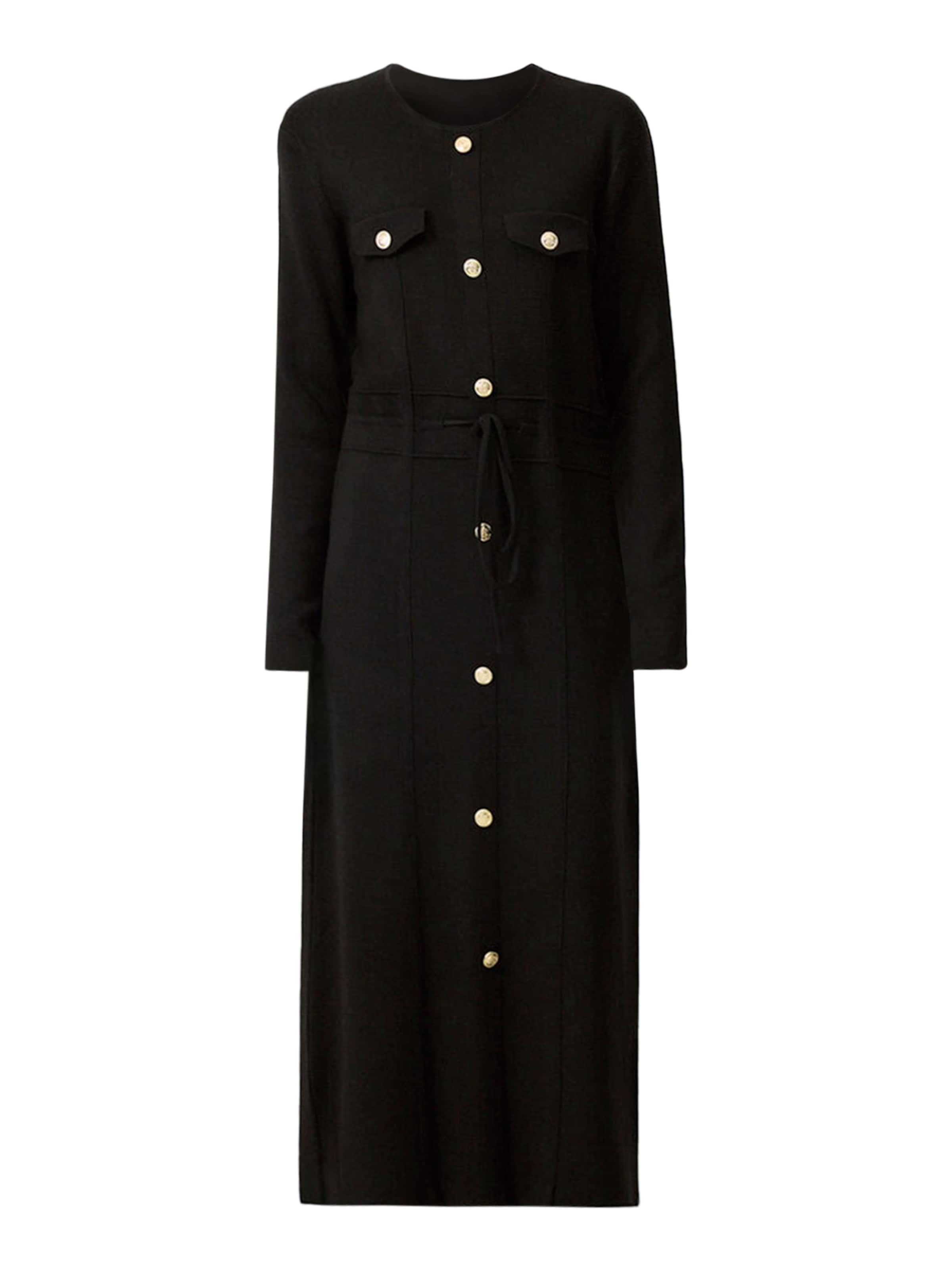 Touche Prive Blousejurk in Zwart: voorkant