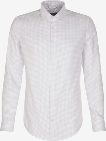 Coupe slim Chemise business SEIDENSTICKER en bleu : devant