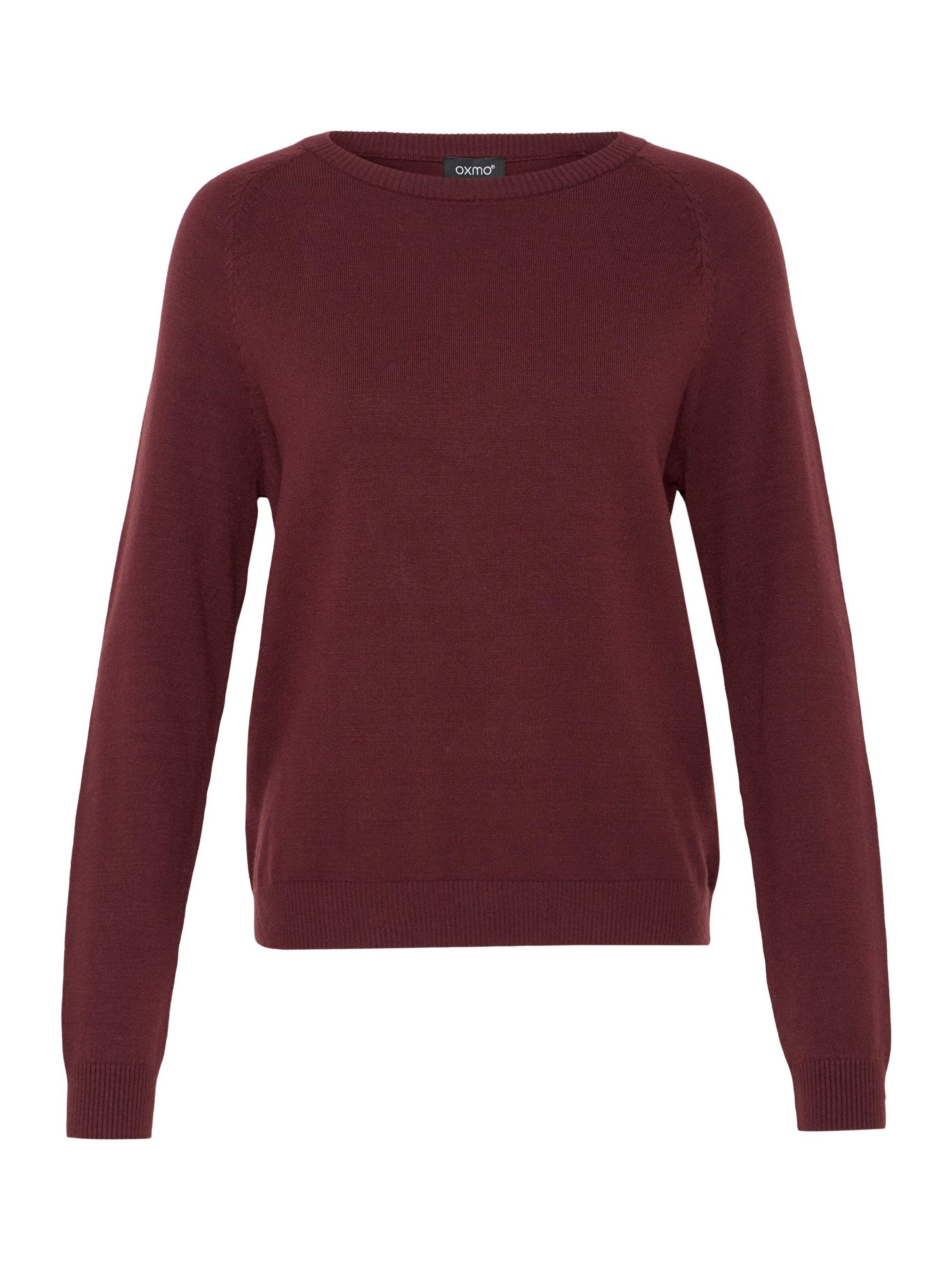Pullover ' OXBMMNORA RAGLAN JUMPER ' di Oxmo in rosso: frontale