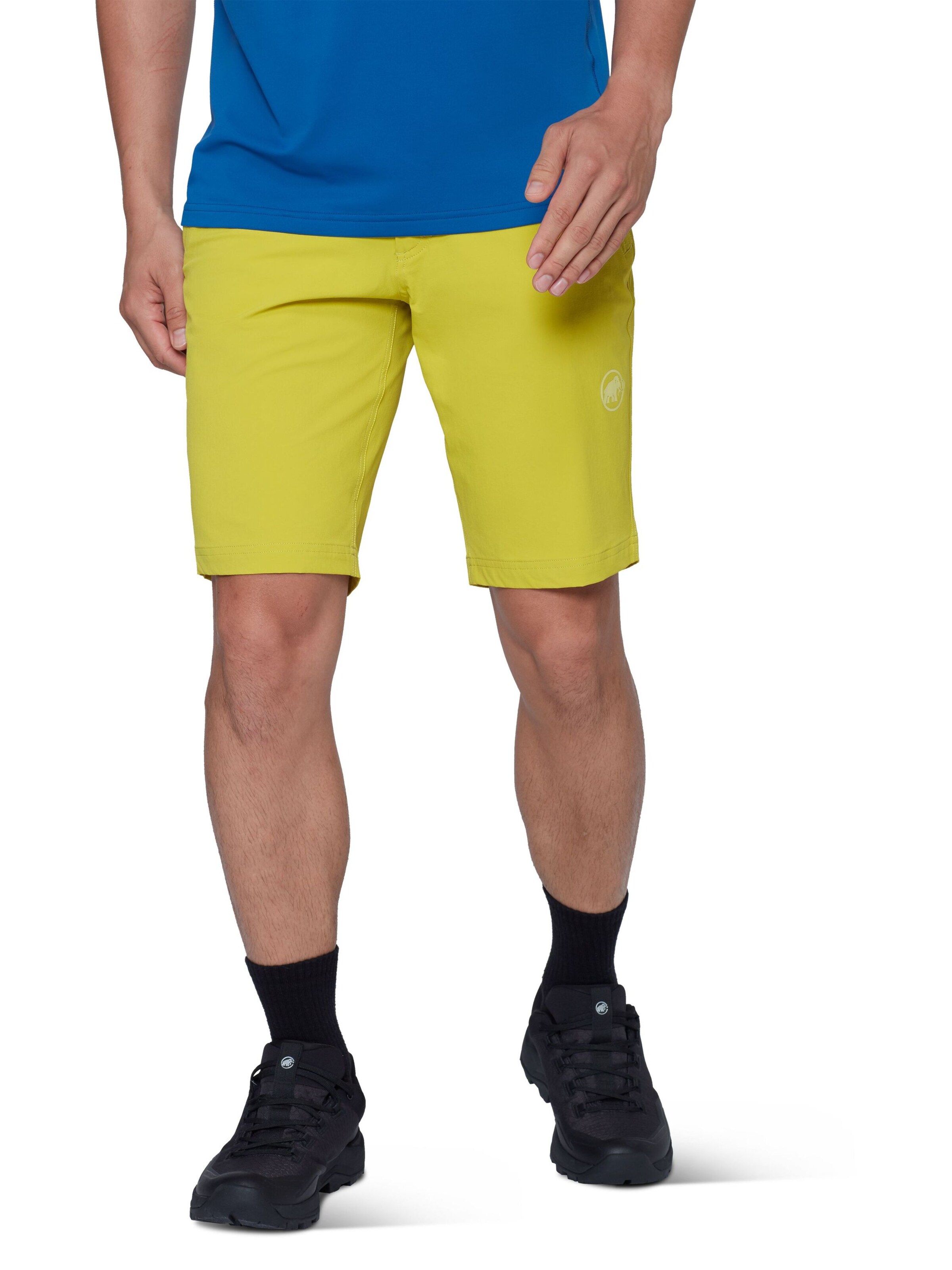 MAMMUT Regular Outdoor Pants in Yellow: front