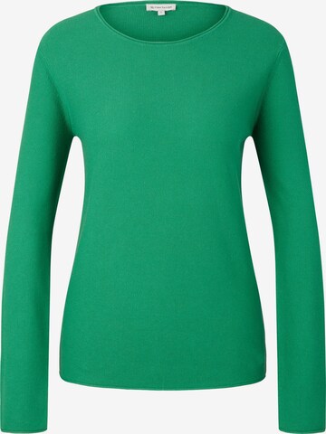 TOM TAILOR Sweater in Green: front