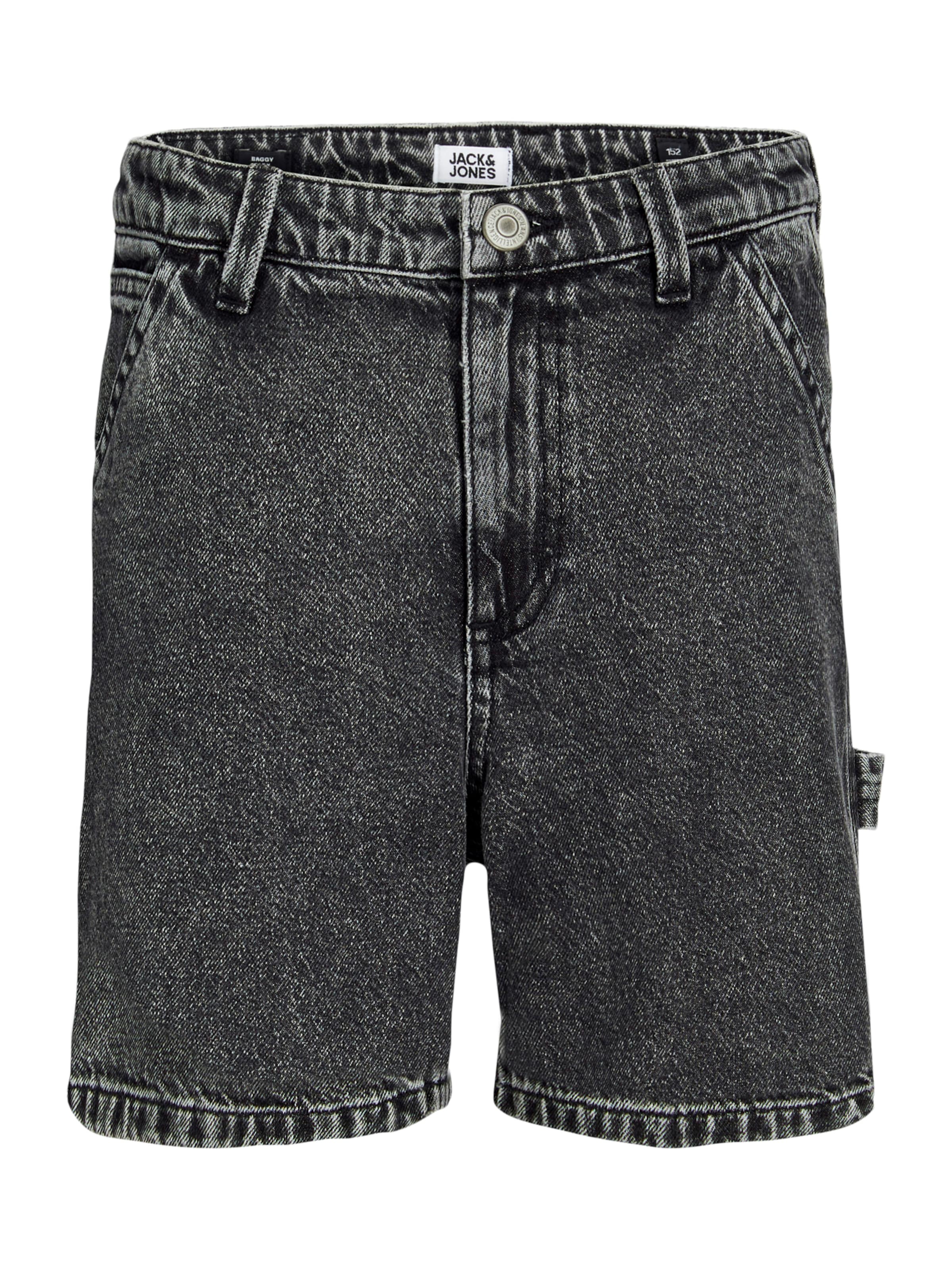 Jack & Jones Junior Regular Jeans 'JJITONY JJCARPENTER' in Black: front
