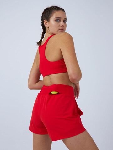 SPORTKIND Regular Sporthose 'Advantage Shorts mit Ballhalter'‌‌ in Rot