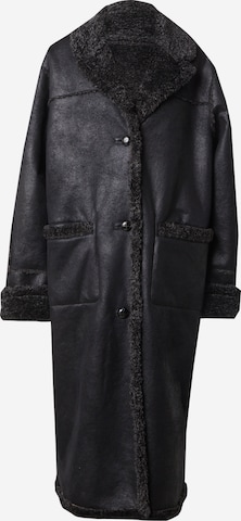 BDG Urban Outfitters Ανοιξιάτικο και φθινοπωρινό παλτό 'Spencer Borg' σε μαύρο: μπροστά