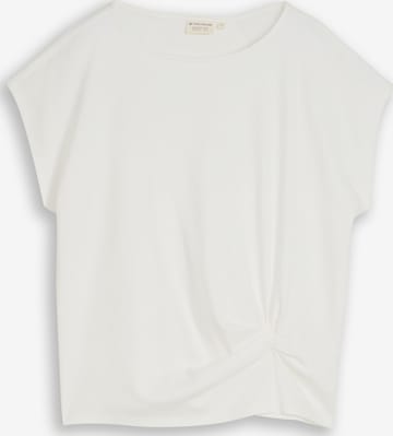 T-shirt TOM TAILOR en blanc : devant