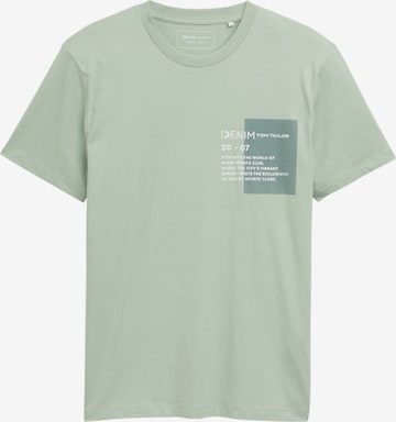 TOM TAILOR DENIM T-Shirt in Grün: Vorderseite