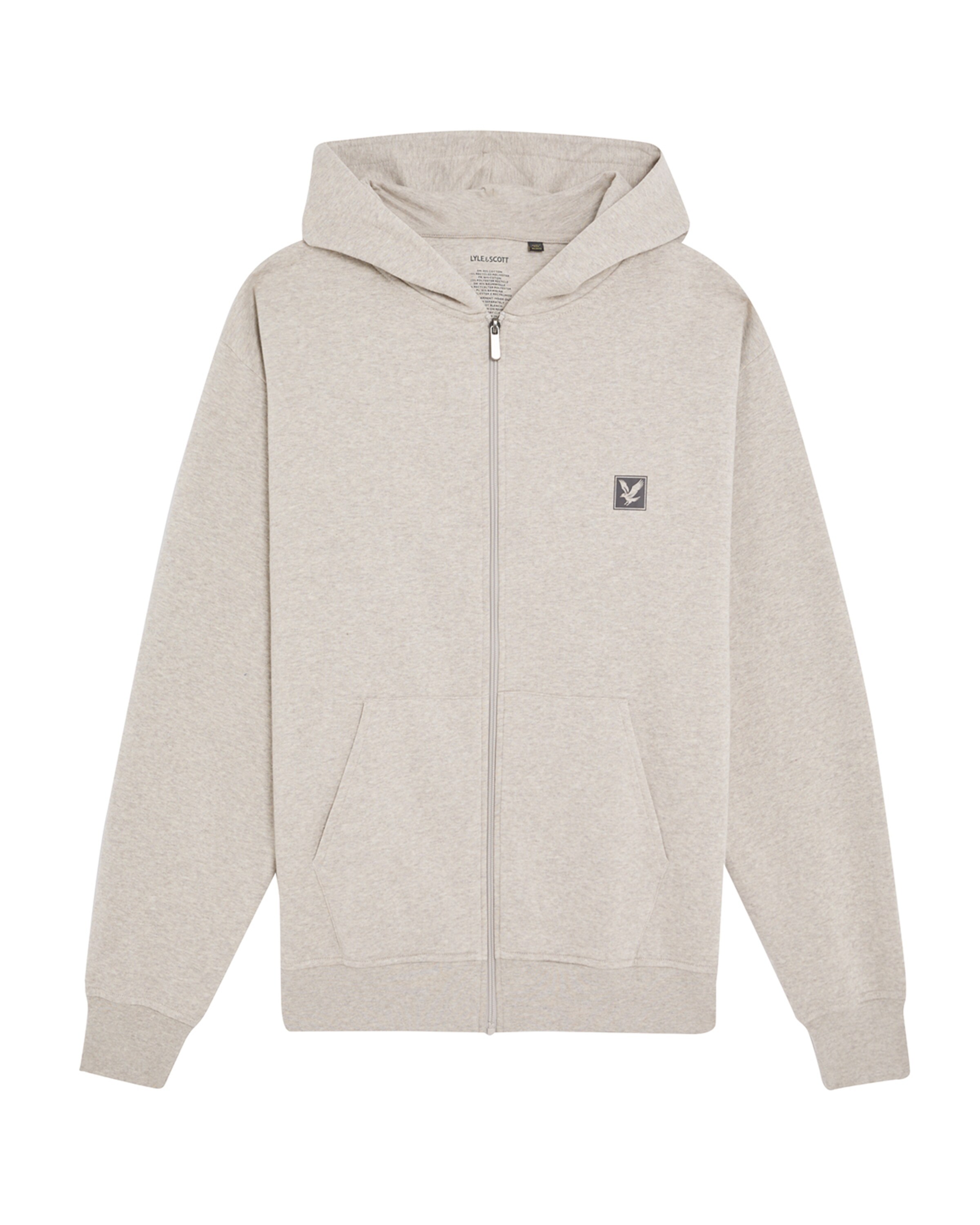 Lyle & Scott Sweatvest in Beige: voorkant