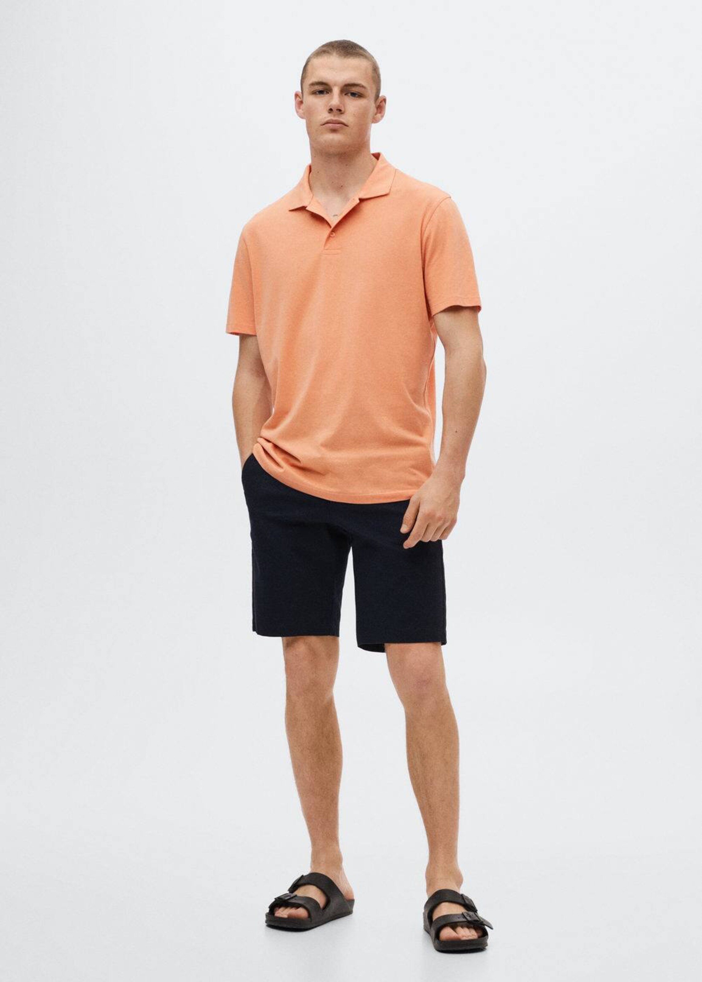 Männer Shirts MANGO MAN Shirt 'Swimp' in Apricot - PI59347 Männer Shirts MANGO MAN Shirt 'Swimp' in Apricot - PI59347