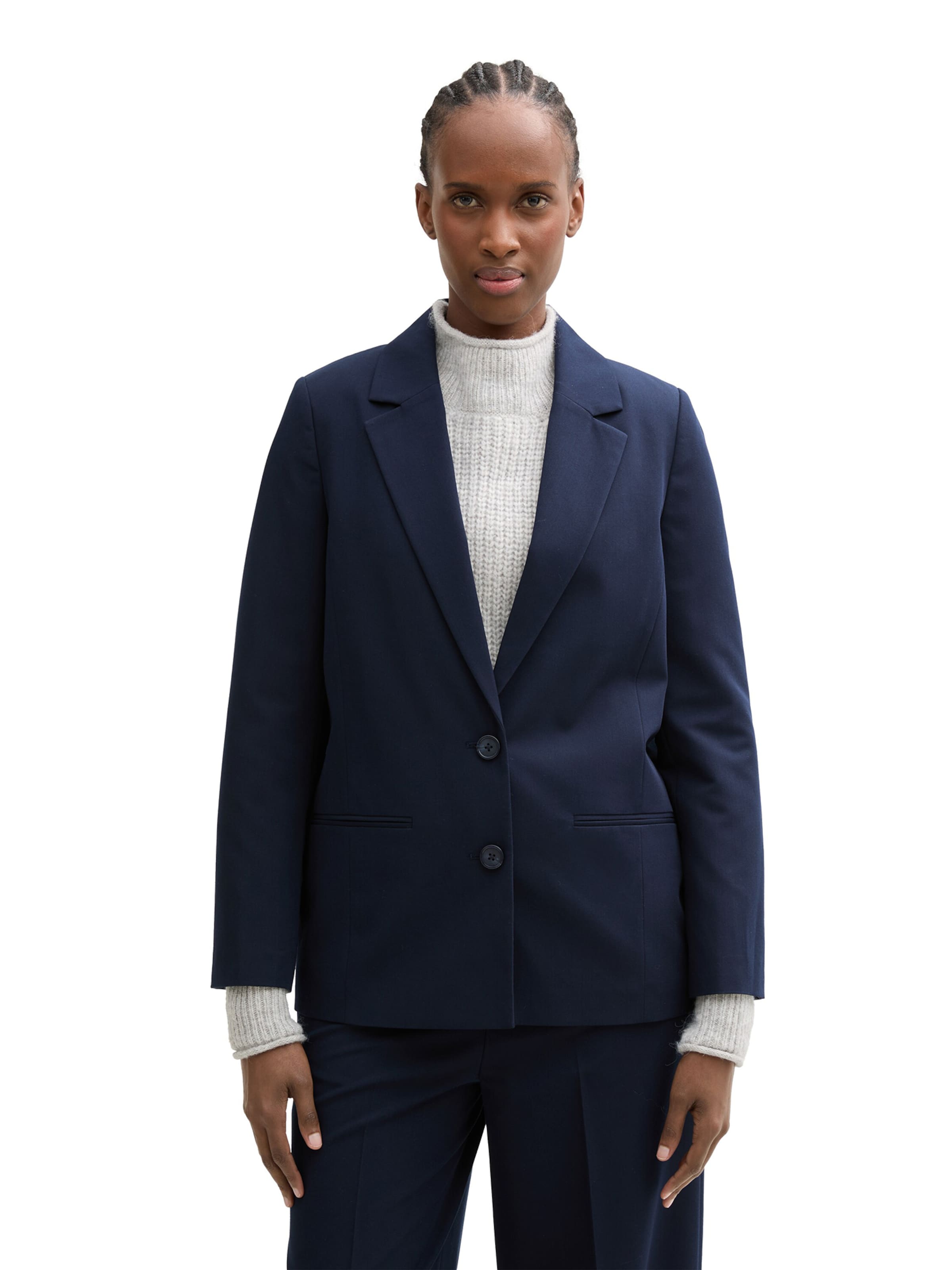 TOM TAILOR DENIM Blazer in Blau: Vorderseite