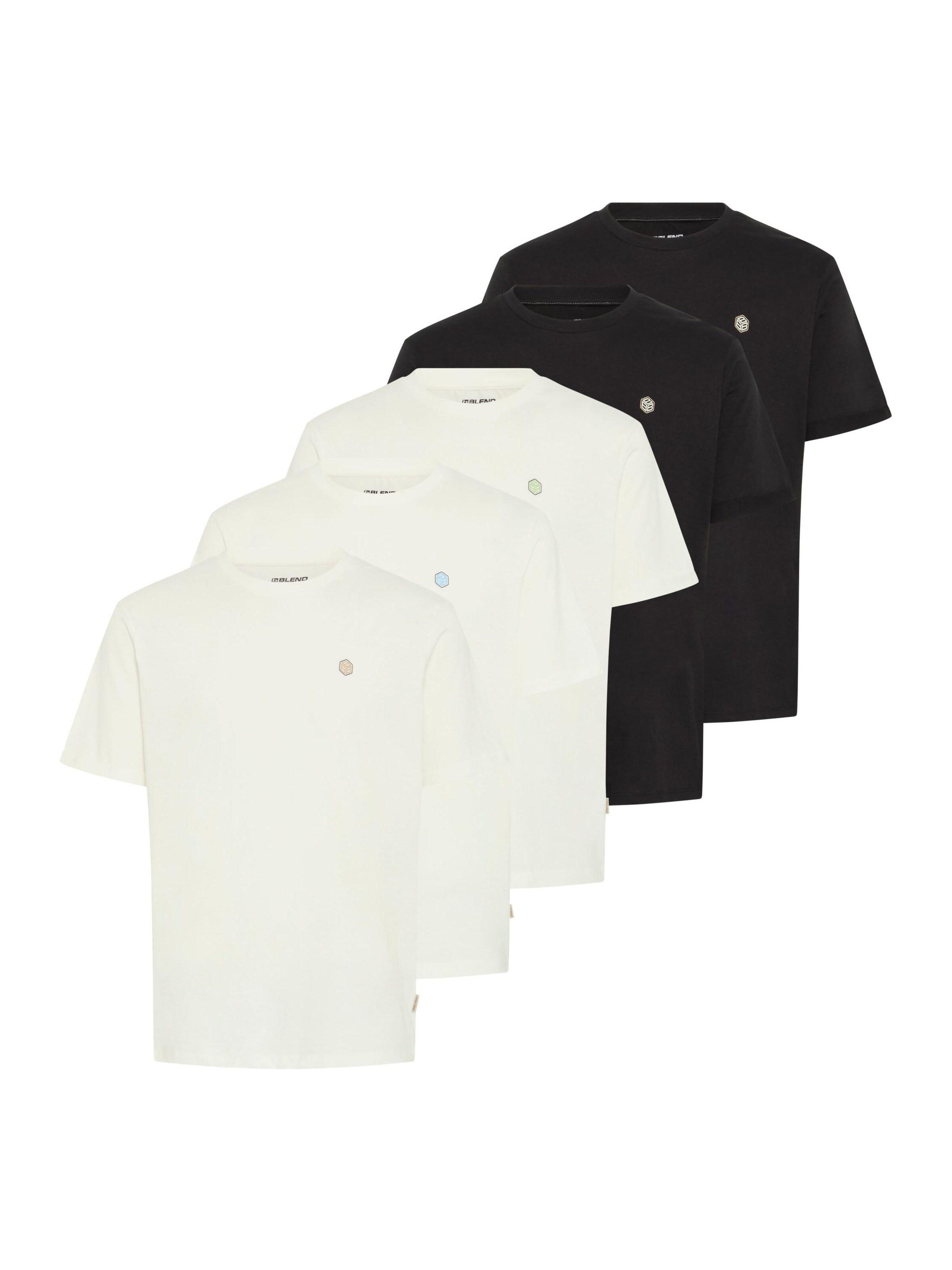 BLEND - Camisa ' BHVIGT 5 pack ' em bege: frente