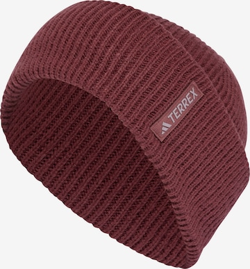 ADIDAS TERREX - Gorro deportivo en rojo: frente