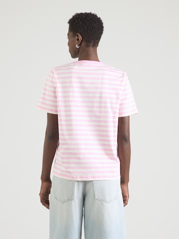 Marimekko Футболка 'Tasaraita Unikko' в Ярко-розовый